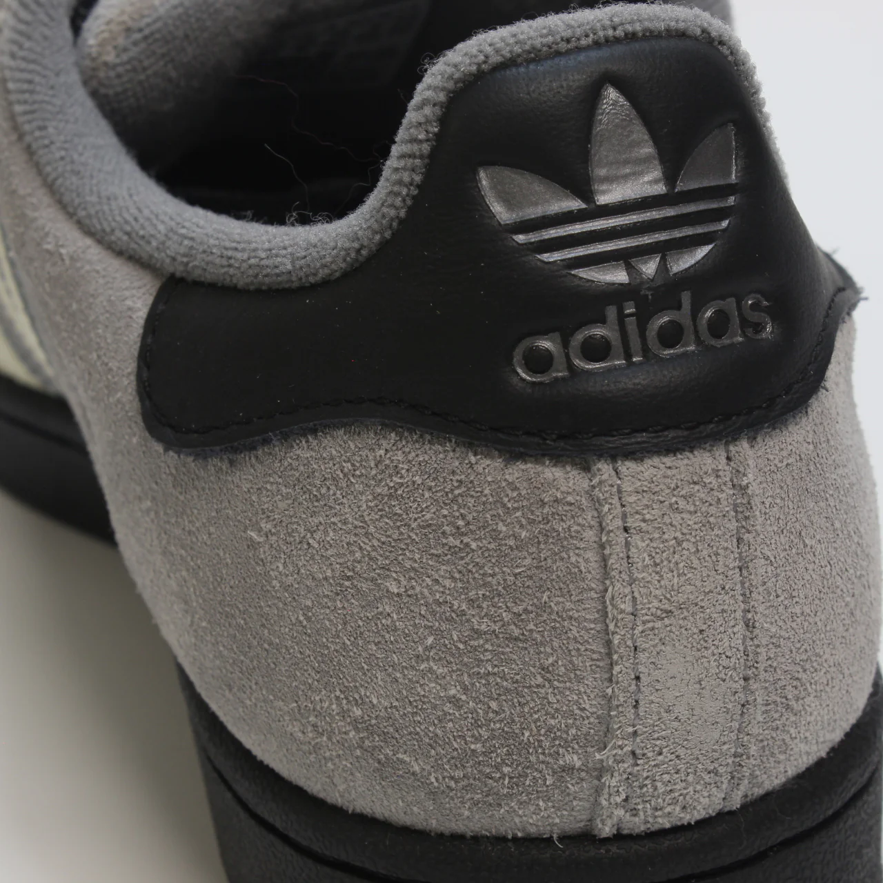 adidas Superstar Ii Trainers Grey Cream White Black Uk Size 6 - Image 5