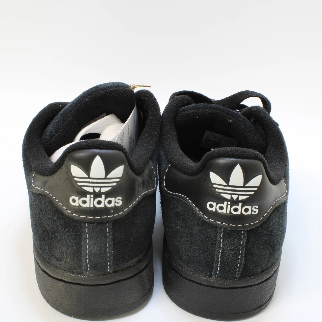 adidas Superstar Ii Trainers Core Black White Stitching Uk Size 4 - Image 3