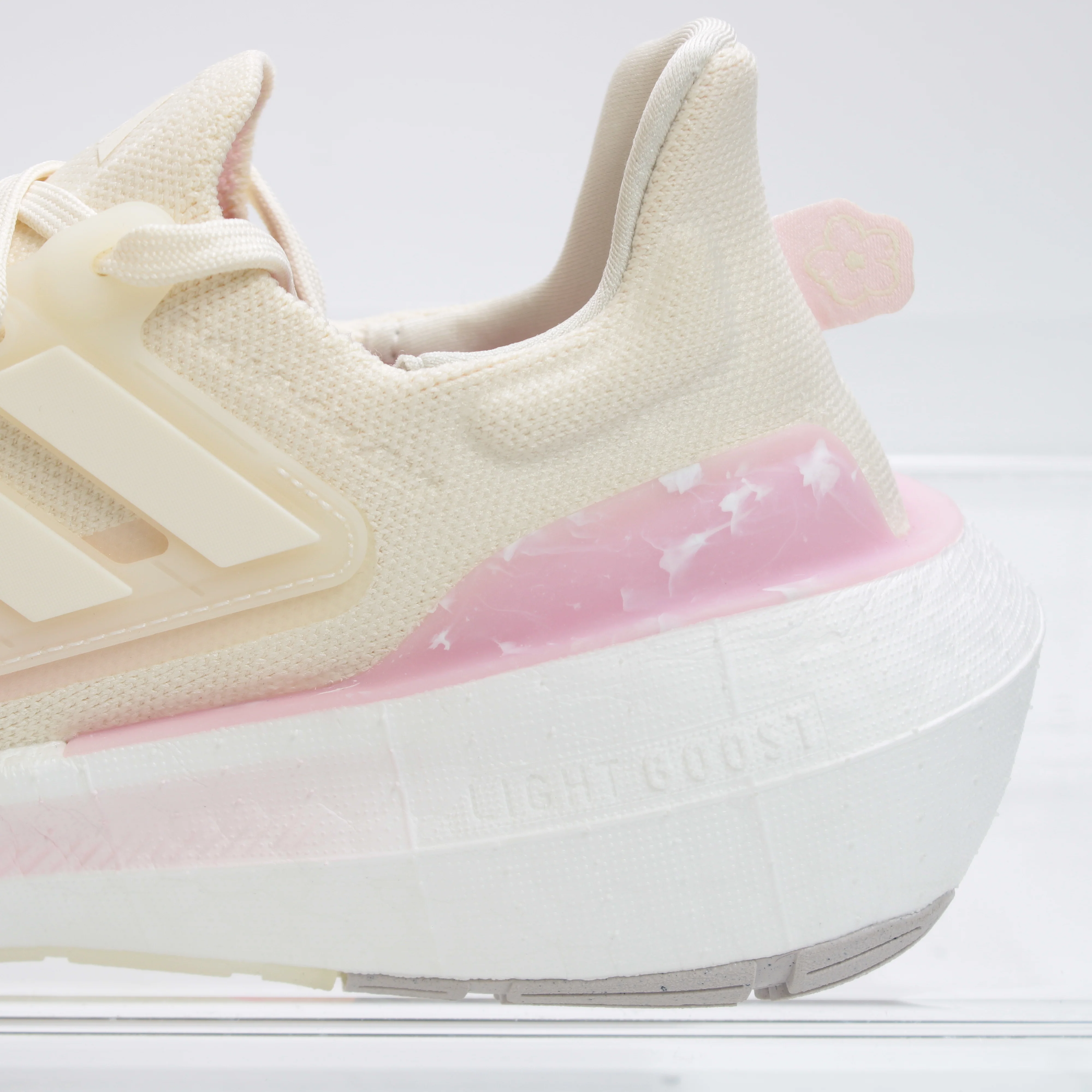 Women adidas Ultraboost Light White White Pink - UK Size 4.5 - Image 4