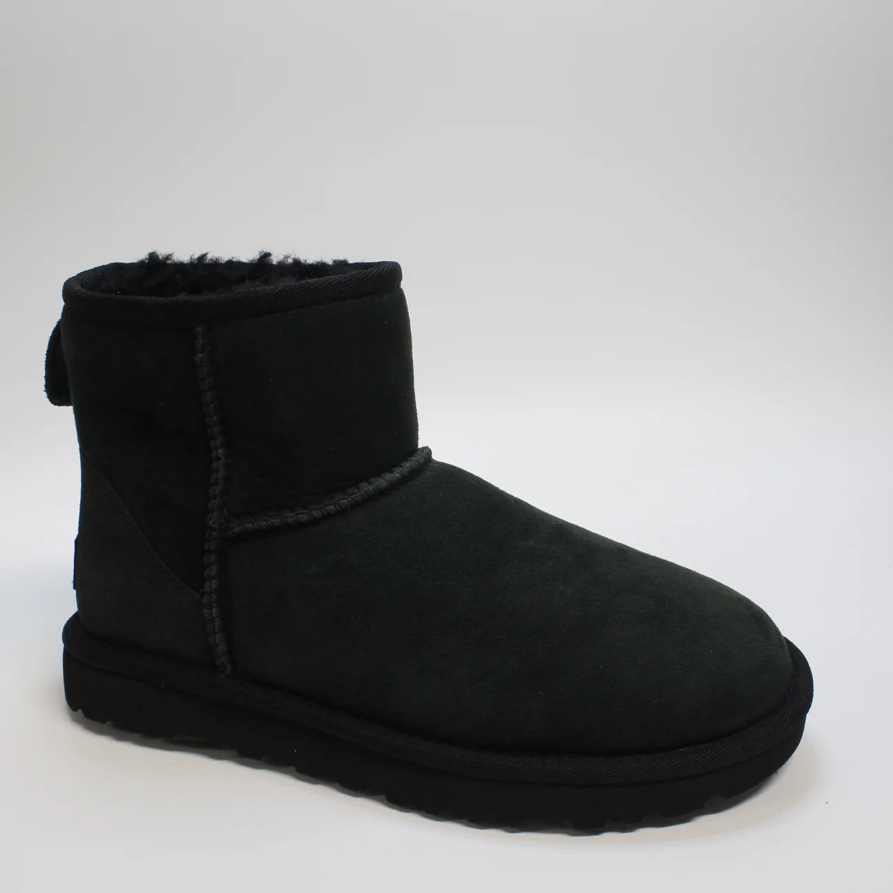 Womens UGG Classic Mini Ii Black Suede Uk Size 3 - Image 4