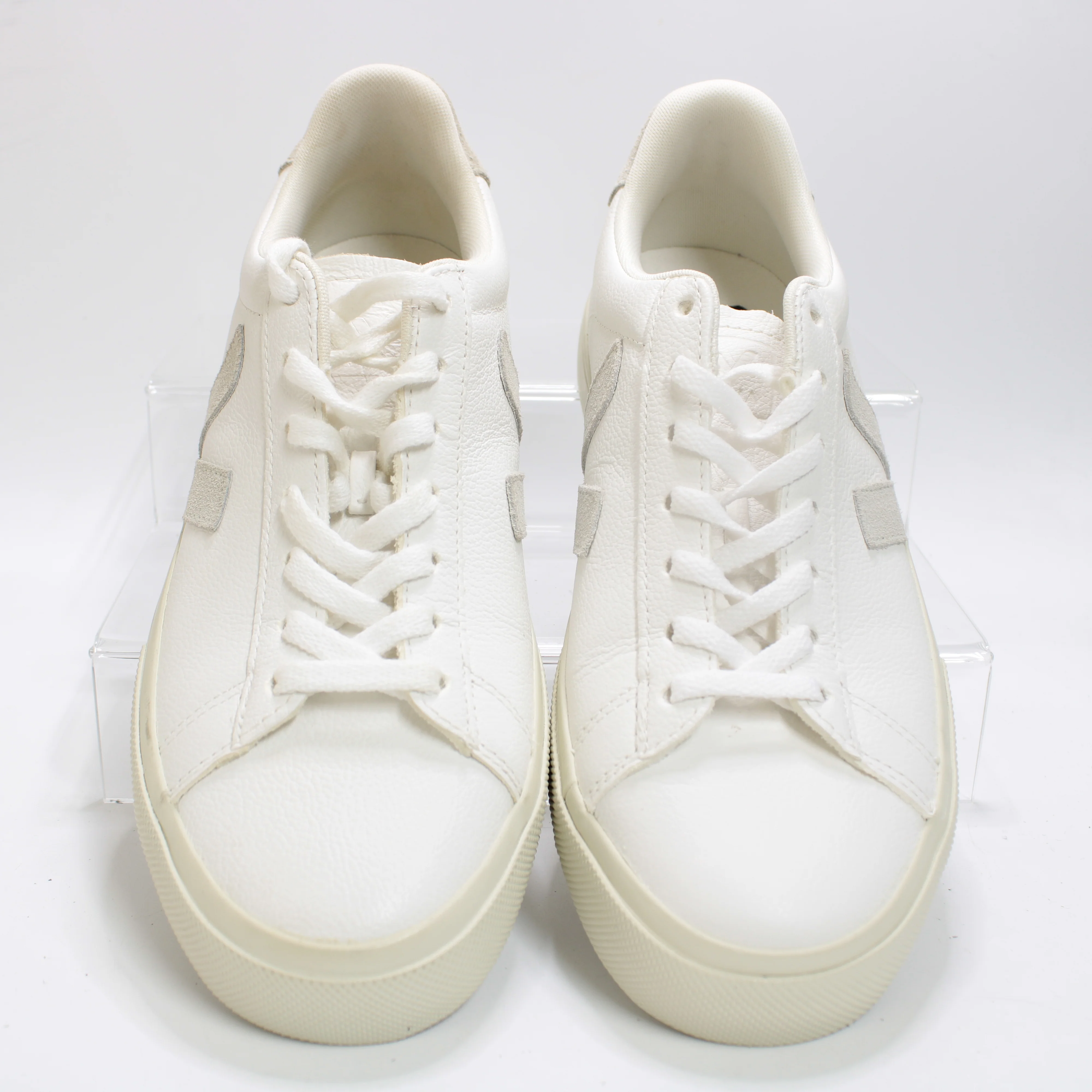Mens Veja Campo White Natural Leather Uk Size 7 - Image 2