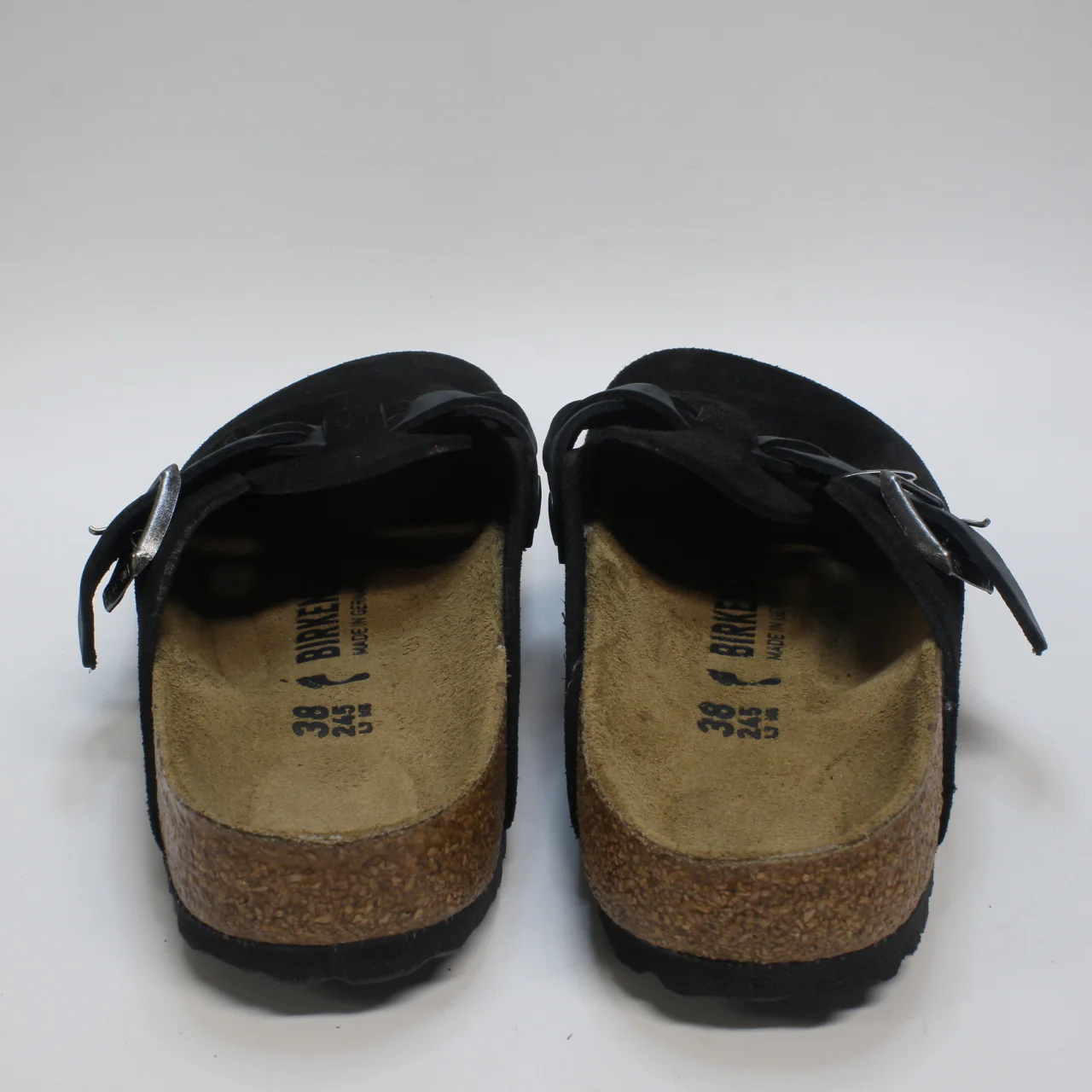 Womens Birkenstock Boston Clogs Braided Black Uk Size 5 - Image 3