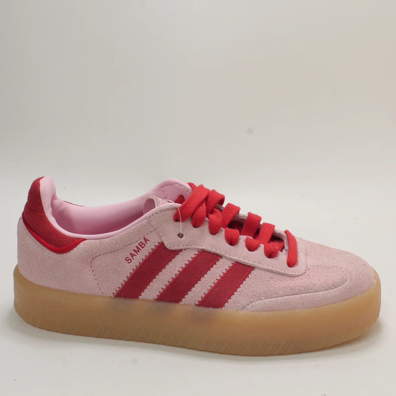 adidas Sambae Trainers Bliss Pink Red Gum Uk Size 4 - Image 5