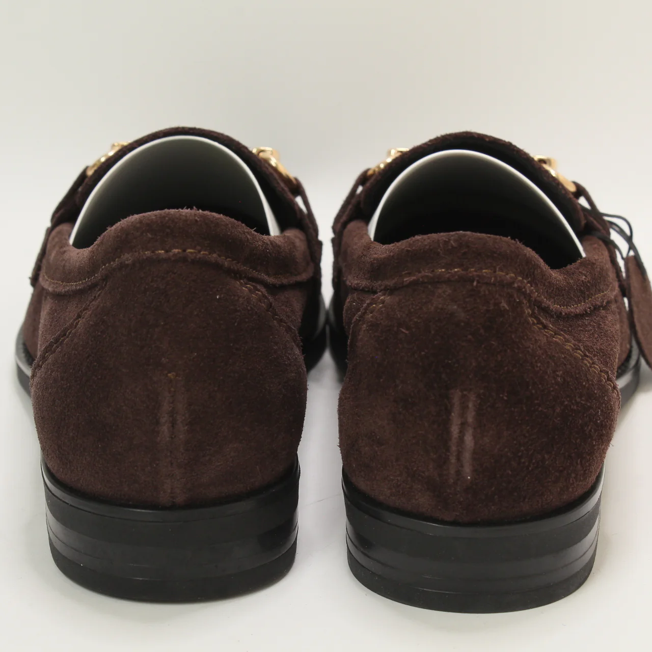 Womens Office Fountain Snaffle Trim Loafers Brown Suede Uk Size 3 - Image 3