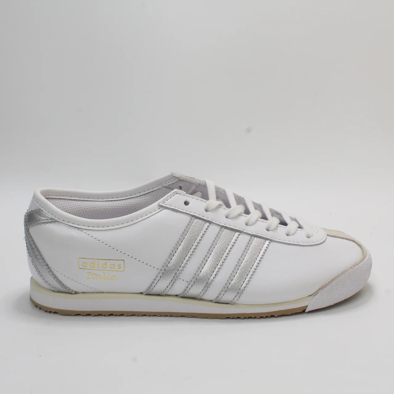 adidas Italia 70S Trainers White Silver Metallic Cream White Uk Size 5.5 - Image 4