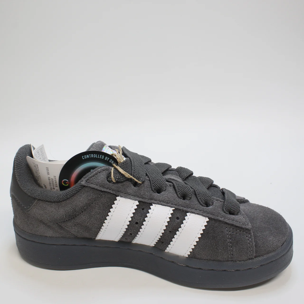 Kids adidas Campus Led Light Trainers Black Grey White Uk Size 1 Youth - Image 4