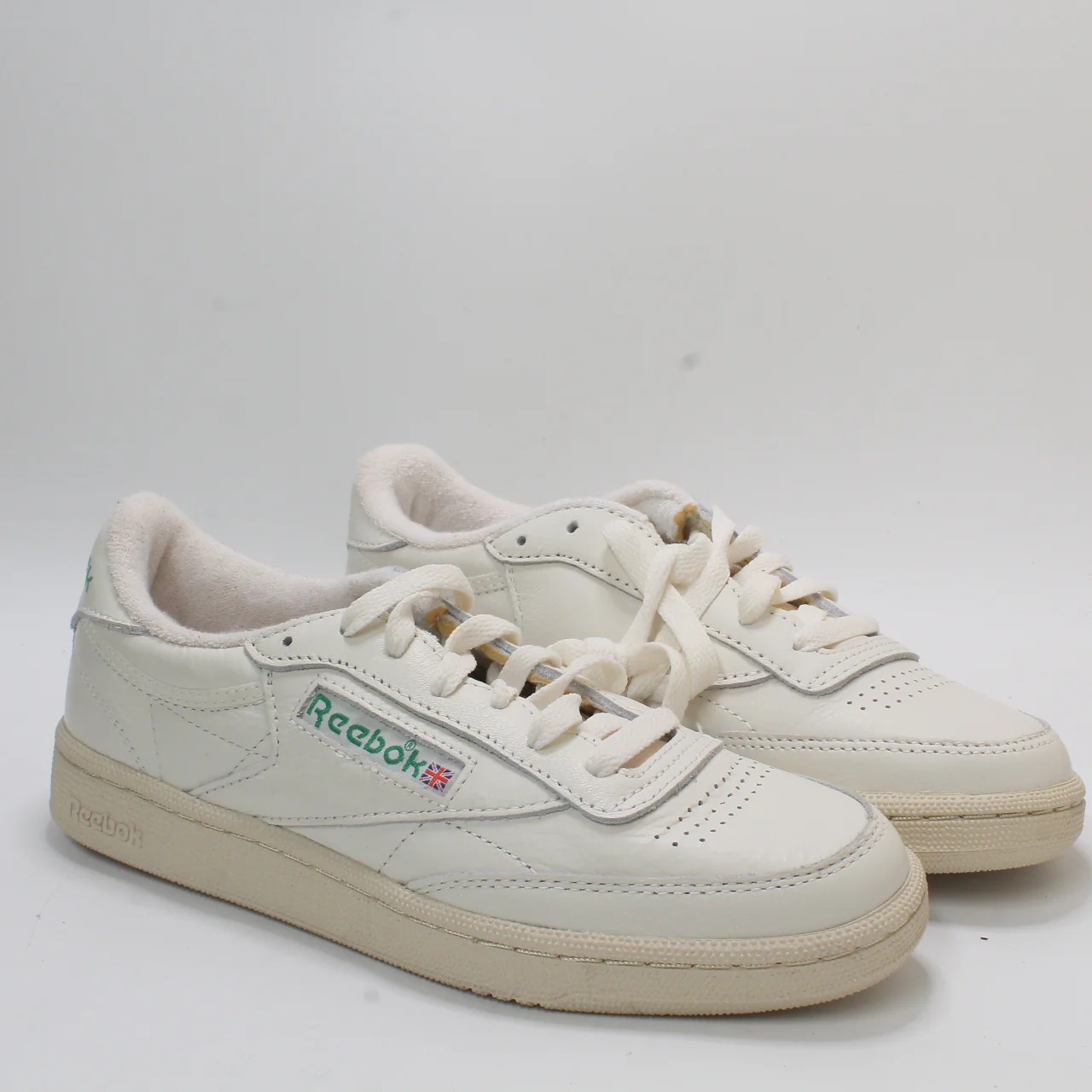 Mens Reebok Club C 1985 Tv Trainers Chalk Paper White Green Uk Size 5 - Image 5