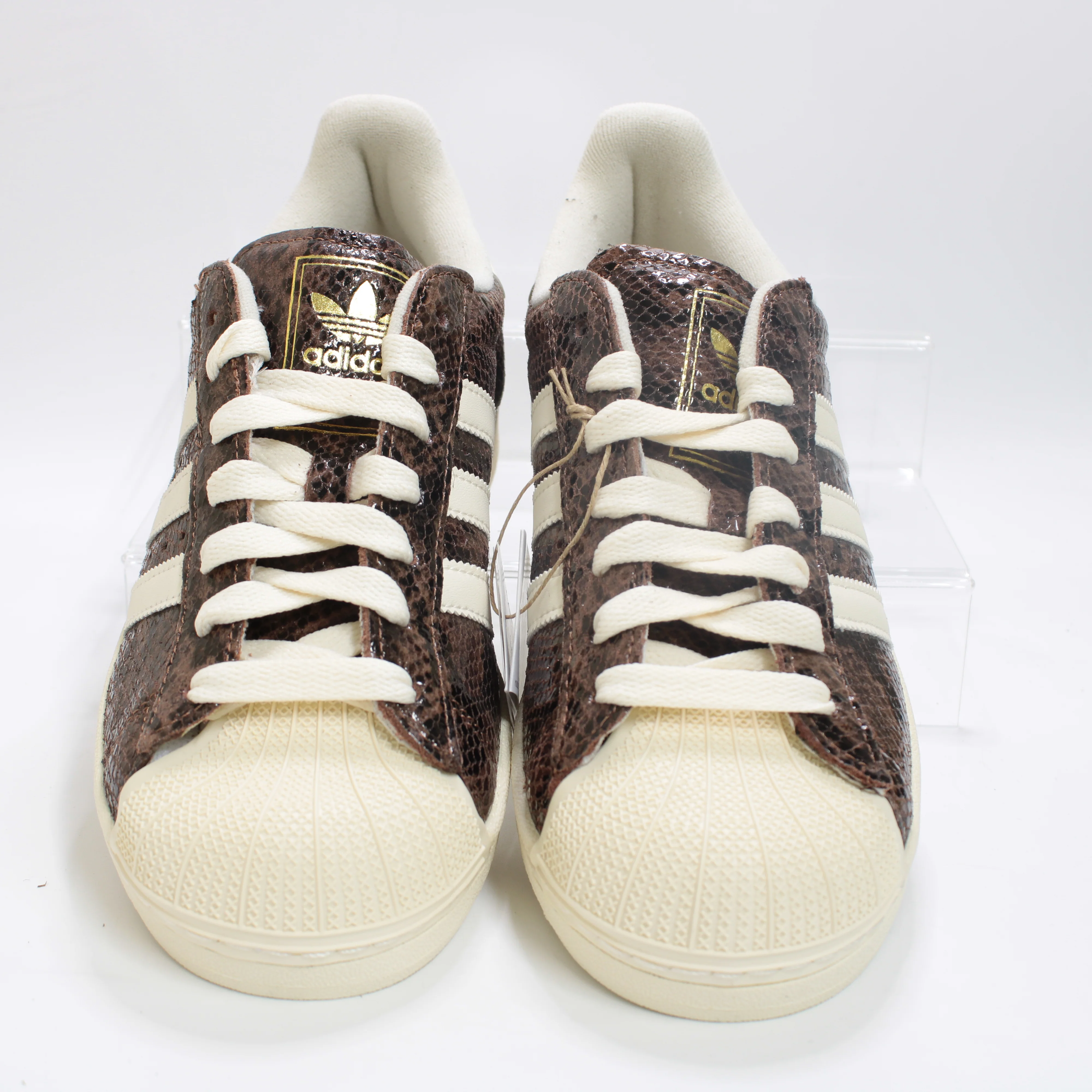 adidas Superstar Il Trainers Snake Print Preloved Brown - Image 2