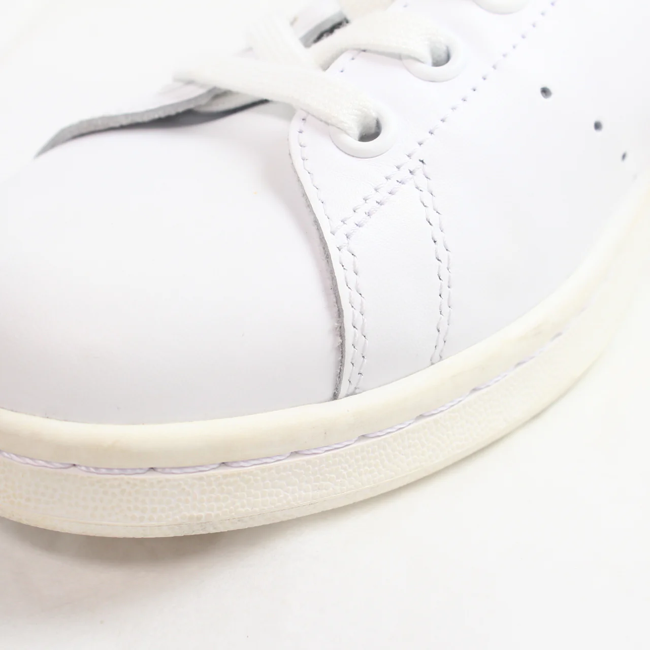 adidas Stan Smith Core White Green Trainers - Image 6